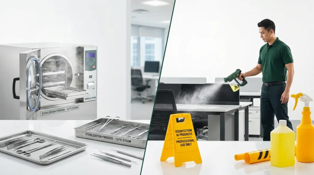 Steam Sterilization vs. Chemical Disinfection: Dental Office Best Practices 2026 4 Steam Sterilization vs. Chemical Disinfection